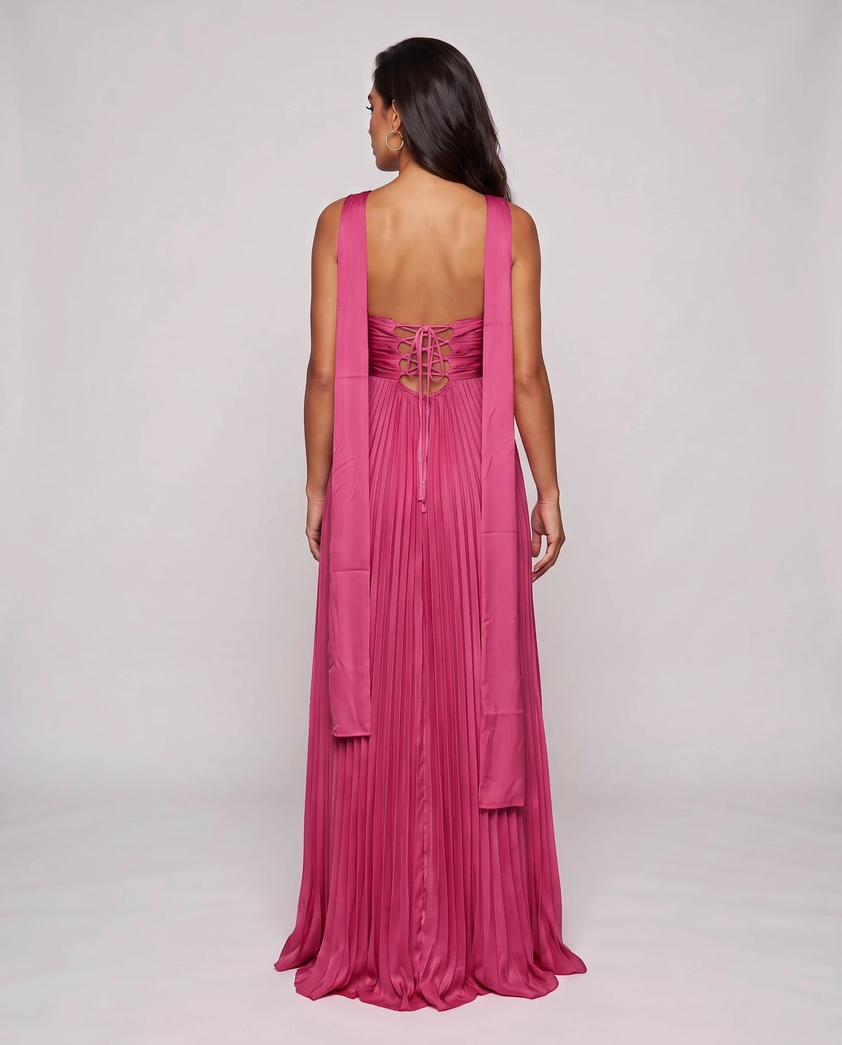 Chiffon Strapless Sweetheart Neckline A-Line Maxi Dress with Scarf for Party, Cocktail, Evening, Wedding Guest & Summer Event | SKU: AMD-584729163847251-FUCHSIA-L,AMD-584729163847251-FUCHSIA-M,AMD-584729163847251-FUCHSIA-S,AMD-584729163847251-FUCHSIA-XL,AMD-584729163847251-FUCHSIA-XS