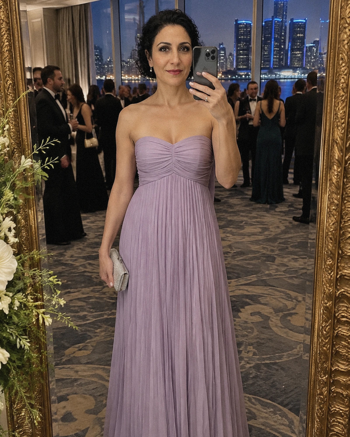 Chiffon Strapless Sweetheart Neckline A-Line Maxi Dress with Scarf for Party, Cocktail, Evening, Wedding Guest & Summer Event | SKU: AMD-584729163847251-PURPLE-L,AMD-584729163847251-PURPLE-M,AMD-584729163847251-PURPLE-S,AMD-584729163847251-PURPLE-XL,AMD-584729163847251-PURPLE-XS