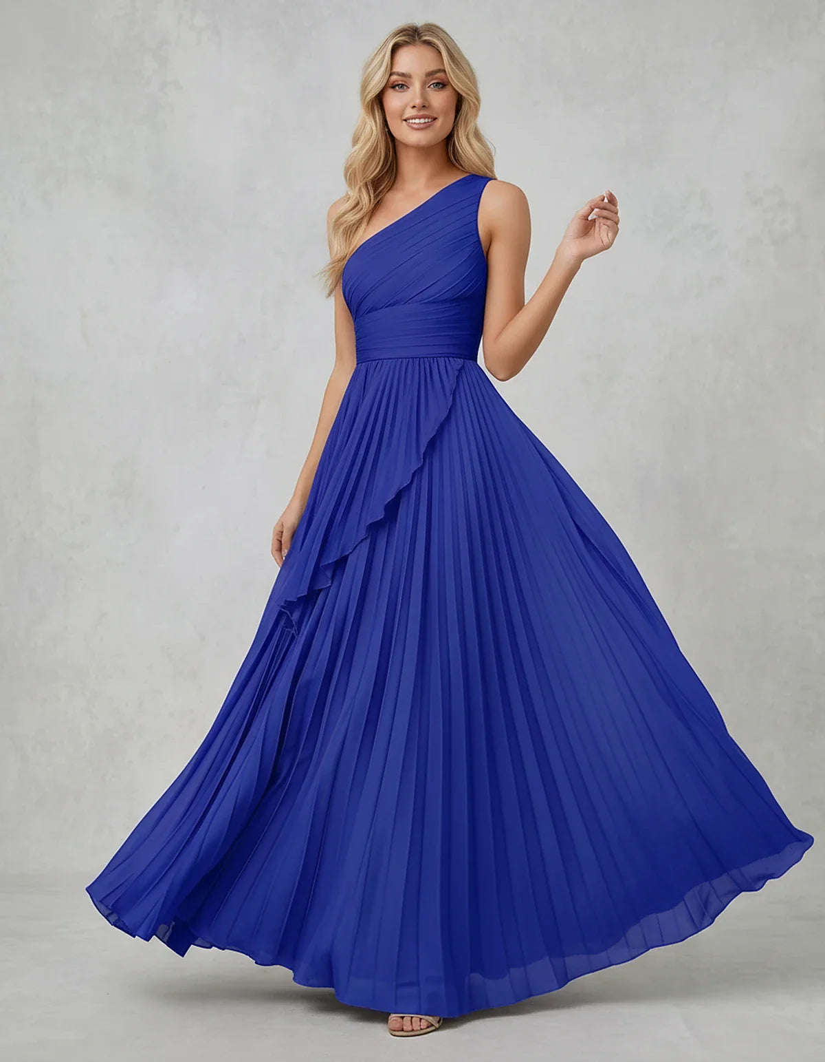 Chiffon Sleeveless One-Shoulder A-Line Maxi Dress for Party, Cocktail, Evening, Wedding Guest, Bridesmaid & Summer Events, fr | SKU: AMD-583920174618452-ROYALBLUE-L,AMD-583920174618452-ROYALBLUE-M,AMD-583920174618452-ROYALBLUE-S,AMD-583920174618452-ROYALBLUE-XL,AMD-583920174618452-ROYALBLUE-XS