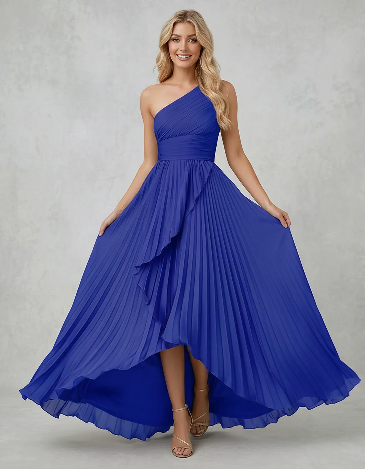 Chiffon Sleeveless One-Shoulder A-Line Maxi Dress for Party, Cocktail, Evening, Wedding Guest, Bridesmaid & Summer Events, fr | SKU: AMD-583920174618452-ROYALBLUE-L,AMD-583920174618452-ROYALBLUE-M,AMD-583920174618452-ROYALBLUE-S,AMD-583920174618452-ROYALBLUE-XL,AMD-583920174618452-ROYALBLUE-XS