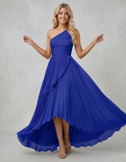 Chiffon Sleeveless One-Shoulder A-Line Maxi Dress for Party, Cocktail, Evening, Wedding Guest, Bridesmaid & Summer Events, fr | SKU: AMD-583920174618452-ROYALBLUE-L,AMD-583920174618452-ROYALBLUE-M,AMD-583920174618452-ROYALBLUE-S,AMD-583920174618452-ROYALBLUE-XL,AMD-583920174618452-ROYALBLUE-XS