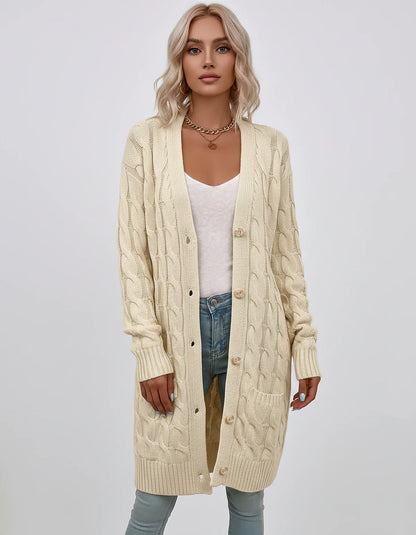 Beige,green,blue,yellow,light Blue,purple,lilac,black Denim Cardigan, front view | Ramblion | SKU: AC-731845206-BEIGE-L,AC-731845206-BEIGE-M,AC-731845206-BEIGE-S,AC-731845206-BEIGE-XL,AC-731845206-BEIGE-XS