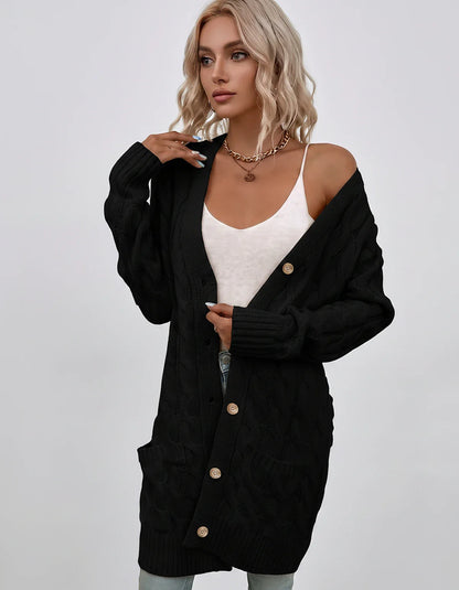 Beige,green,blue,yellow,light Blue,purple,lilac,black Denim Cardigan, front view | Ramblion