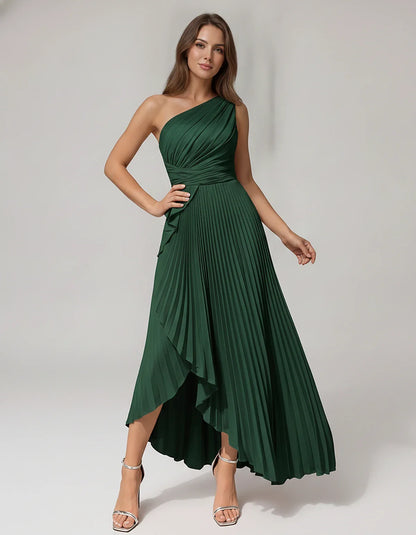 Satin Sleeveless One-Shoulder A-Line Maxi Dress for Party, Cocktail, Evening, Wedding Guest, Bridesmaid, Summer Formal Events | SKU: AMD-582741963851427-DUSTYBLUE-L,AMD-582741963851427-DUSTYBLUE-M,AMD-582741963851427-DUSTYBLUE-S,AMD-582741963851427-DUSTYBLUE-XL,AMD-582741963851427-DUSTYBLUE-XS