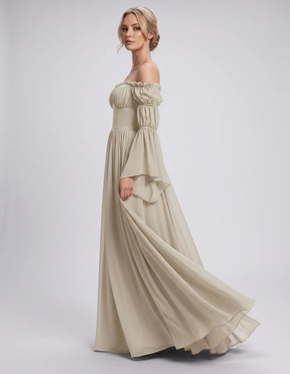 Avelina Maxi Dresses — Beige | SKU: RB-099607-beige-XS,RB-099607-beige-S,RB-099607-beige-M,RB-099607-beige-L,RB-099607-beige-XL,RB-099607-beige-2XL