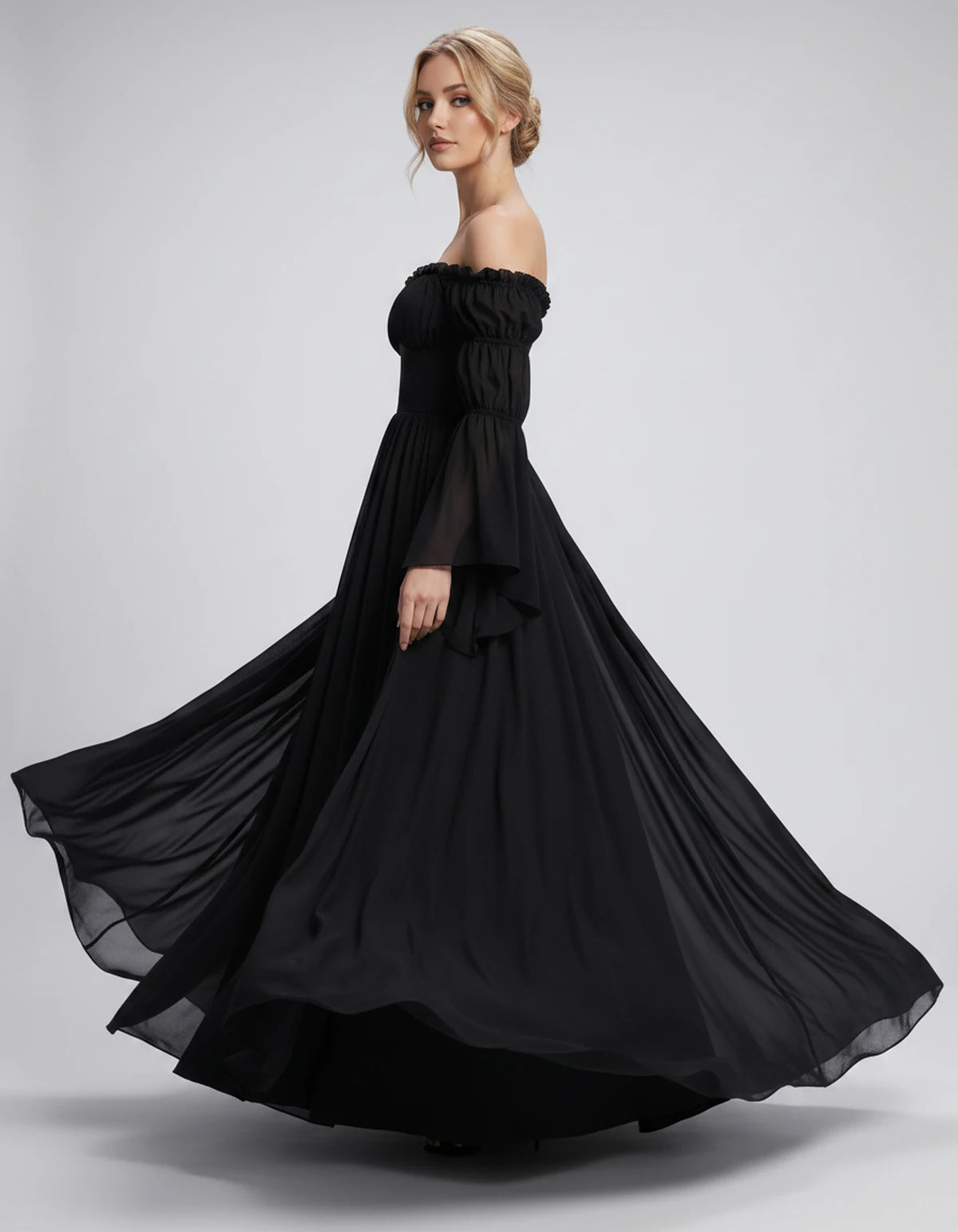 Avelina Maxi Dresses — Black | SKU: RB-099607-black-XS,RB-099607-black-S,RB-099607-black-M,RB-099607-black-L,RB-099607-black-XL,RB-099607-black-2XL