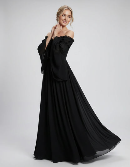 Avelina Maxi Dresses — Black | SKU: RB-099607-black-XS,RB-099607-black-S,RB-099607-black-M,RB-099607-black-L,RB-099607-black-XL,RB-099607-black-2XL