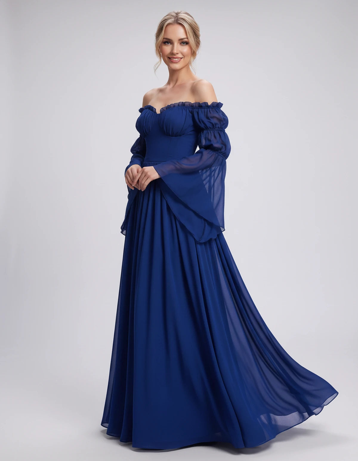 Avelina Maxi Dresses — Blue