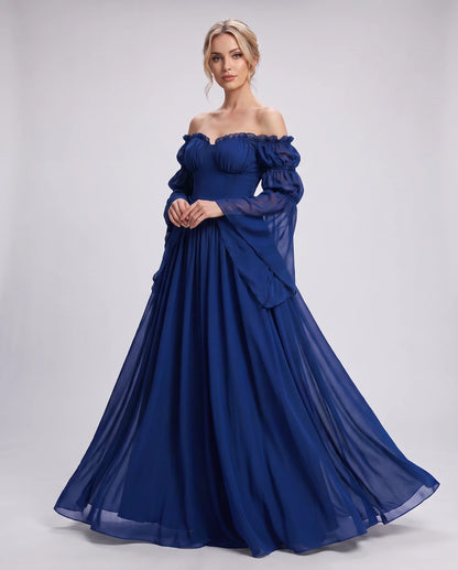 Avelina Maxi Dresses — Blue | SKU: RB-099607-blue-XS,RB-099607-blue-S,RB-099607-blue-M,RB-099607-blue-L,RB-099607-blue-XL,RB-099607-blue-2XL