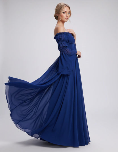 Avelina Maxi Dresses — Blue | SKU: RB-099607-blue-XS,RB-099607-blue-S,RB-099607-blue-M,RB-099607-blue-L,RB-099607-blue-XL,RB-099607-blue-2XL