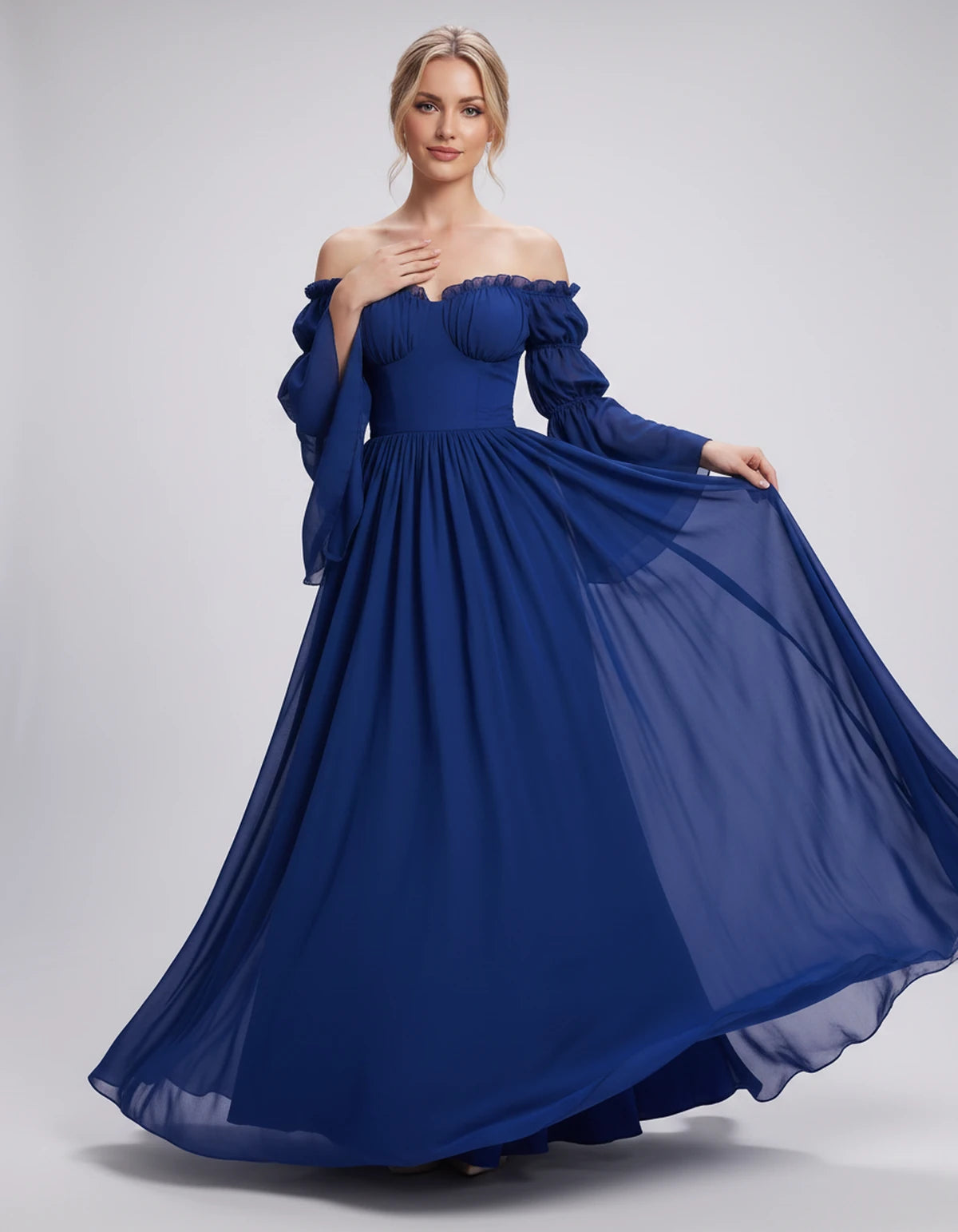 Avelina Maxi Dresses — Blue | SKU: RB-099607-blue-XS,RB-099607-blue-S,RB-099607-blue-M,RB-099607-blue-L,RB-099607-blue-XL,RB-099607-blue-2XL