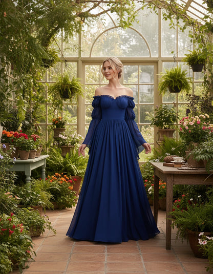 Avelina Maxi Dresses — Blue | SKU: RB-099607-blue-XS,RB-099607-blue-S,RB-099607-blue-M,RB-099607-blue-L,RB-099607-blue-XL,RB-099607-blue-2XL