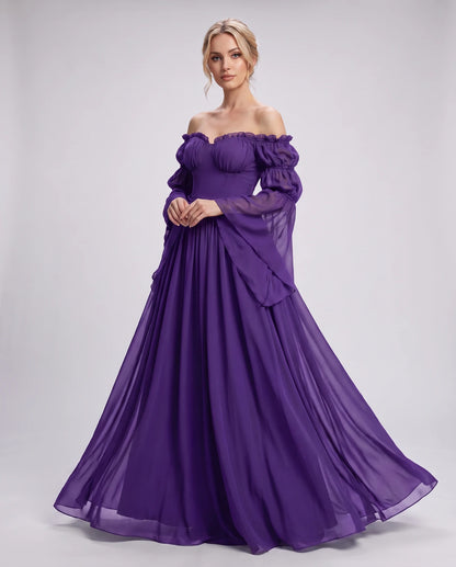 Avelina Maxi Dresses — Purple