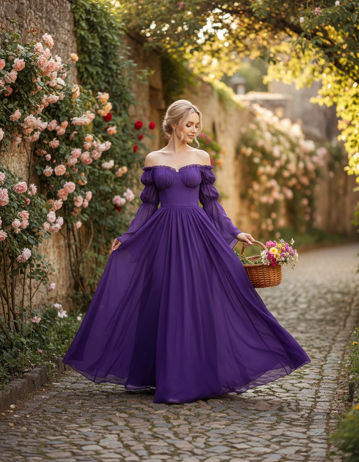 Avelina Maxi Dresses — Purple | SKU: RB-099607-purple-XS,RB-099607-purple-S,RB-099607-purple-M,RB-099607-purple-L,RB-099607-purple-XL,RB-099607-purple-2XL