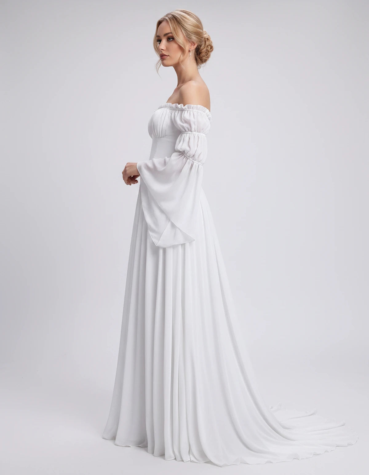 Avelina Maxi Dresses — White | SKU: RB-099607-white-XS,RB-099607-white-S,RB-099607-white-M,RB-099607-white-L,RB-099607-white-XL,RB-099607-white-2XL