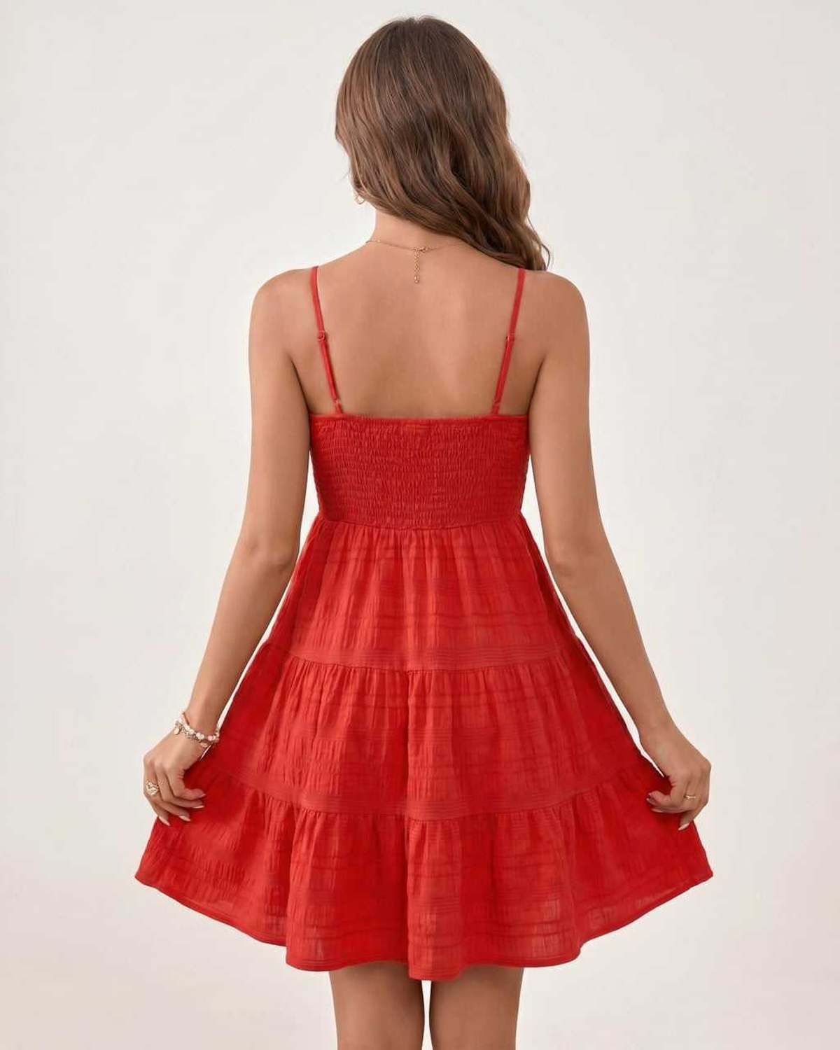Ramblion Aya mini dress — square neck neckline · side detail · styled for prom season