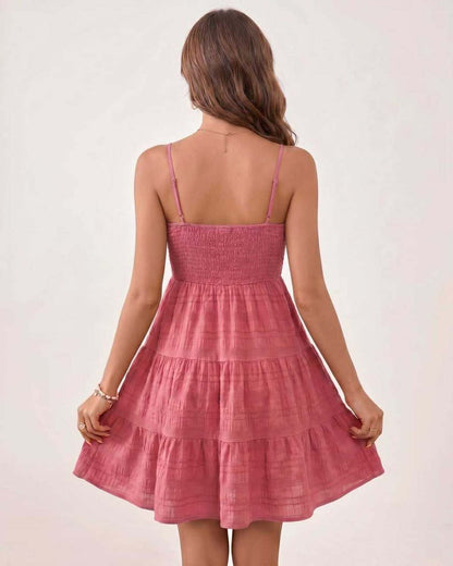 Ramblion Aya mini dress — square neck neckline · styled view 9 · styled for prom season