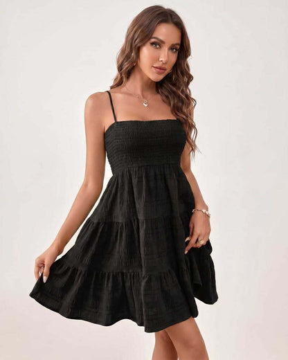 Ramblion Aya mini dress — square neck neckline · styled view 29 · styled for prom season