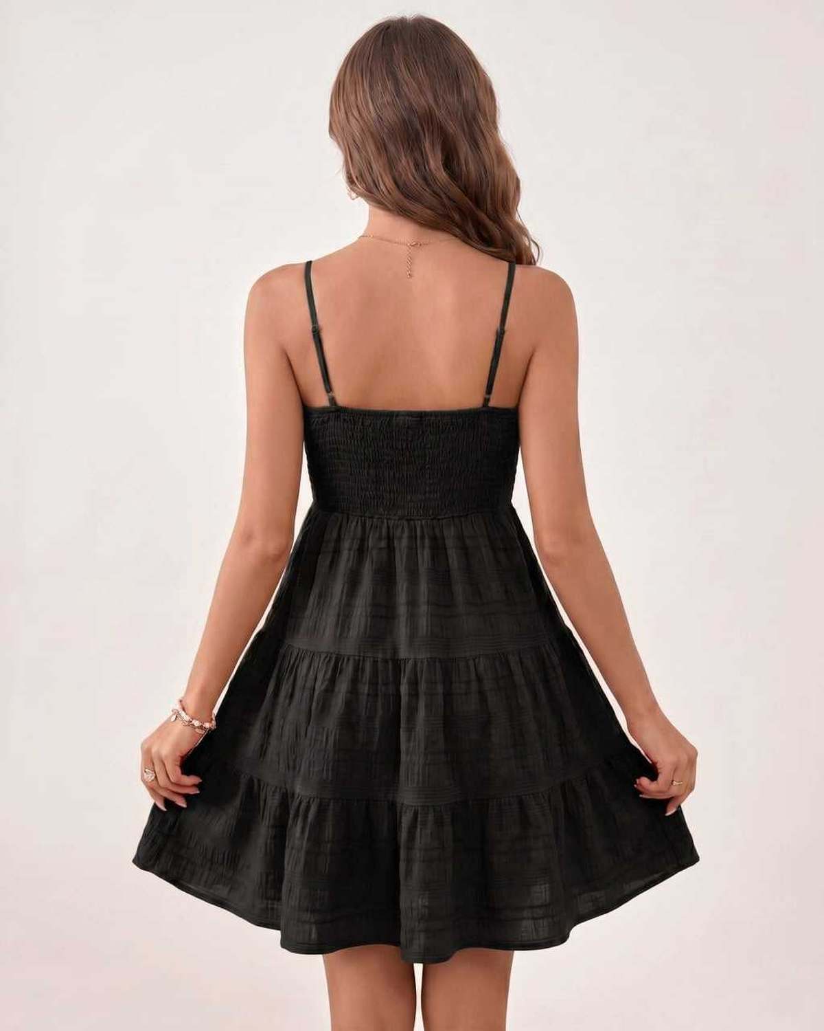Ramblion Aya mini dress — square neck neckline · styled view 30 · styled for prom season