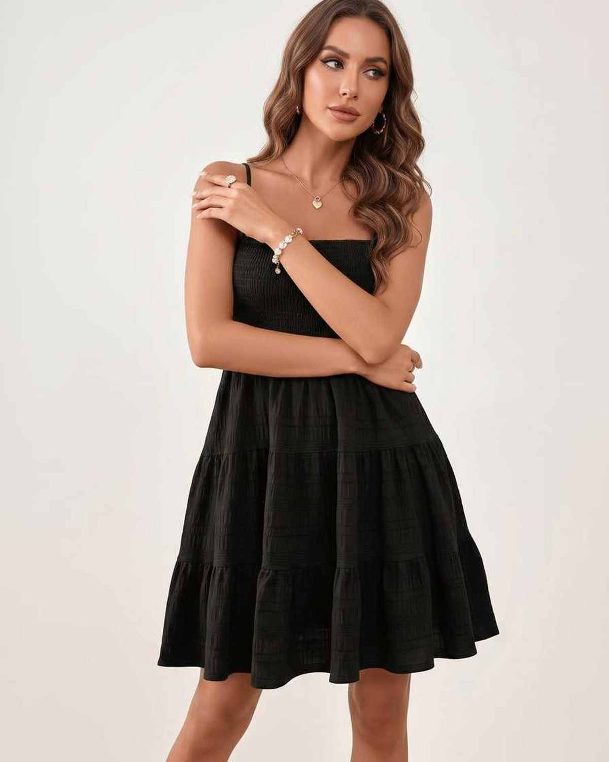 Ramblion Aya mini dress — square neck neckline · styled view 31 · styled for prom season