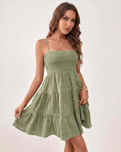 Ramblion Aya mini dress — square neck neckline · styled view 36 · styled for prom season