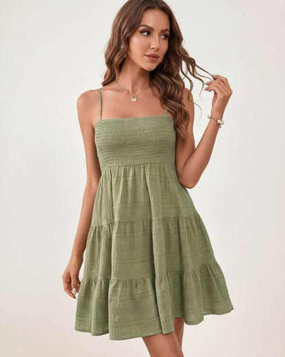 Ramblion Aya mini dress — square neck neckline · styled view 39 · styled for prom season