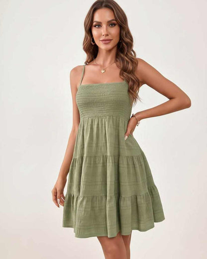 Ramblion Aya mini dress — square neck neckline · styled view 41 · styled for prom season