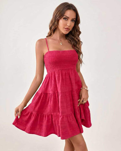 Ramblion Aya mini dress — square neck neckline · styled view 43 · styled for prom season