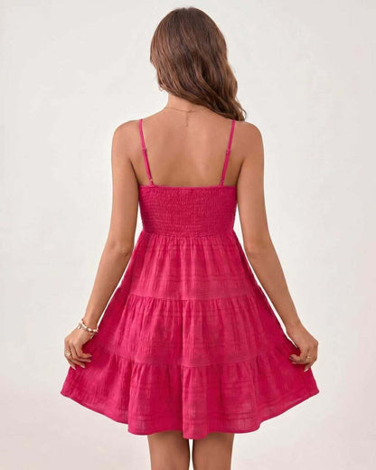 Ramblion Aya mini dress — square neck neckline · styled view 44 · styled for prom season