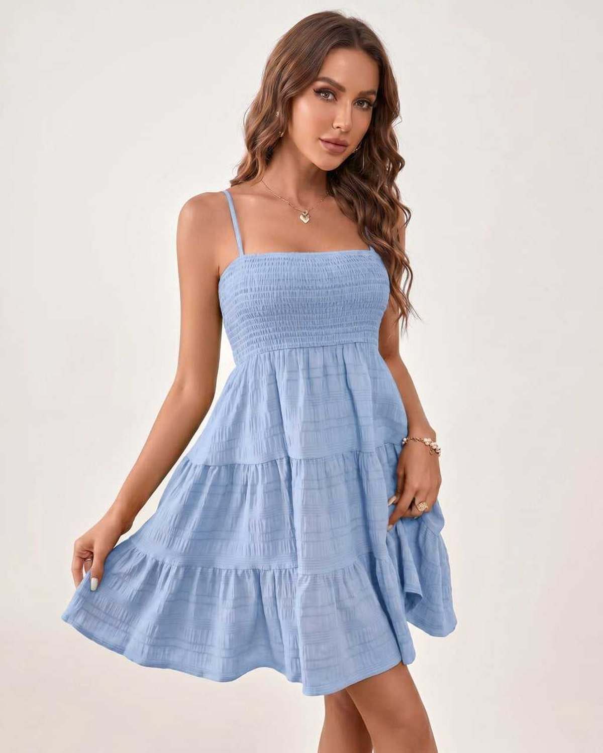 Ramblion Aya mini dress — square neck neckline · styled view 50 · styled for prom season