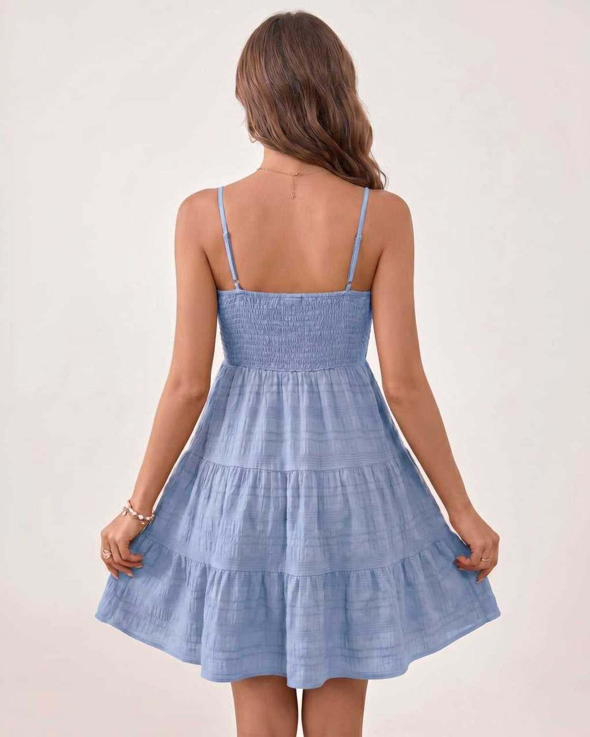 Ramblion Aya mini dress — square neck neckline · styled view 51 · styled for prom season