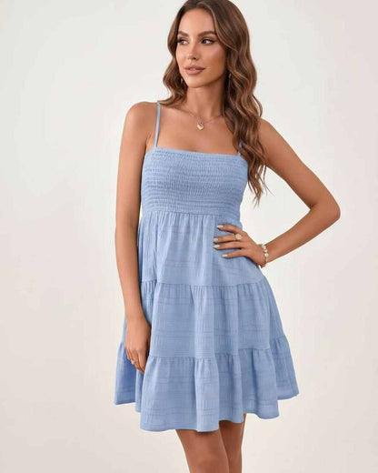 Ramblion Aya mini dress — square neck neckline · styled view 52 · styled for prom season