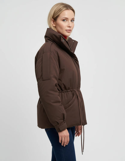 Ayveline Jackets — Coffee Color | SKU: RB-5244b7-coffee09-XS,RB-5244b7-coffee09-S,RB-5244b7-coffee09-M,RB-5244b7-coffee09-L