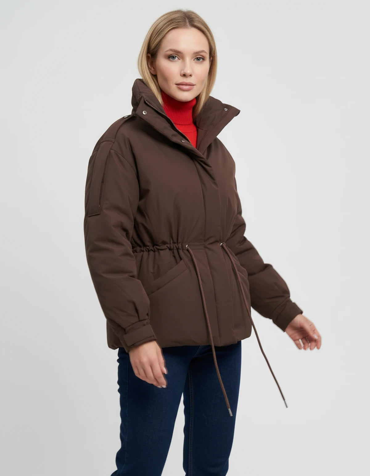 Ayveline Jackets — Coffee Color | SKU: RB-5244b7-coffee09-XS,RB-5244b7-coffee09-S,RB-5244b7-coffee09-M,RB-5244b7-coffee09-L