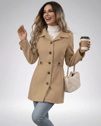 Beige Cotton Jacket, front view | Ramblion | SKU: MJ-92741-beige-L-8259,MJ-92741-beige-M-6400,MJ-92741-beige-S-2626,MJ-92741-beige-XL-8698,MJ-92741-beige-XS-5963