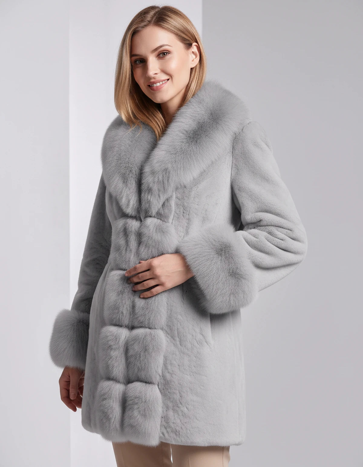 Benedetta Jackets — Silver gray | SKU: RB-1cfcc6-silverbb-XS,RB-1cfcc6-silverbb-S,RB-1cfcc6-silverbb-M,RB-1cfcc6-silverbb-L,RB-1cfcc6-silverbb-XL,RB-1cfcc6-silverbb-2XL