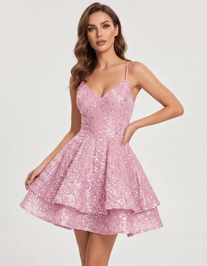 Beryl Mini Dresses — Pink | SKU: RB-93aa1d-pink-2,RB-93aa1d-pink-4,RB-93aa1d-pink-6,RB-93aa1d-pink-8,RB-93aa1d-pink-10,RB-93aa1d-pink-12,RB-93aa1d-pink-14,RB-93aa1d-pink-16,RB-93aa1d-pink-16W,RB-93aa1d-pink-18W