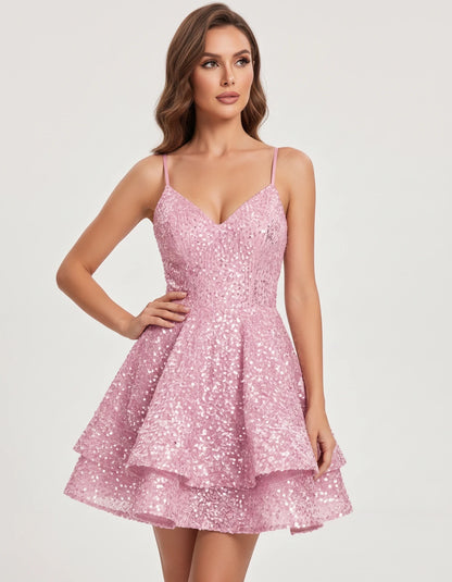 Beryl Mini Dresses — Pink | SKU: RB-93aa1d-pink-2,RB-93aa1d-pink-4,RB-93aa1d-pink-6,RB-93aa1d-pink-8,RB-93aa1d-pink-10,RB-93aa1d-pink-12,RB-93aa1d-pink-14,RB-93aa1d-pink-16,RB-93aa1d-pink-16W,RB-93aa1d-pink-18W