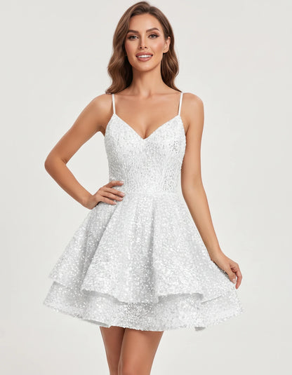Beryl Mini Dresses — White | SKU: RB-93aa1d-white-2,RB-93aa1d-white-4,RB-93aa1d-white-6,RB-93aa1d-white-8,RB-93aa1d-white-10,RB-93aa1d-white-12,RB-93aa1d-white-14,RB-93aa1d-white-16,RB-93aa1d-white-16W,RB-93aa1d-white-18W