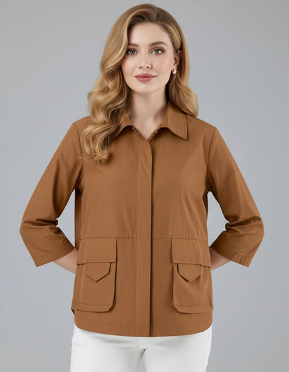 Bevelle Jackets — Brown | SKU: RB-d15e67-brown-XS,RB-d15e67-brown-S,RB-d15e67-brown-M,RB-d15e67-brown-L,RB-d15e67-brown-XL,RB-d15e67-brown-2XL