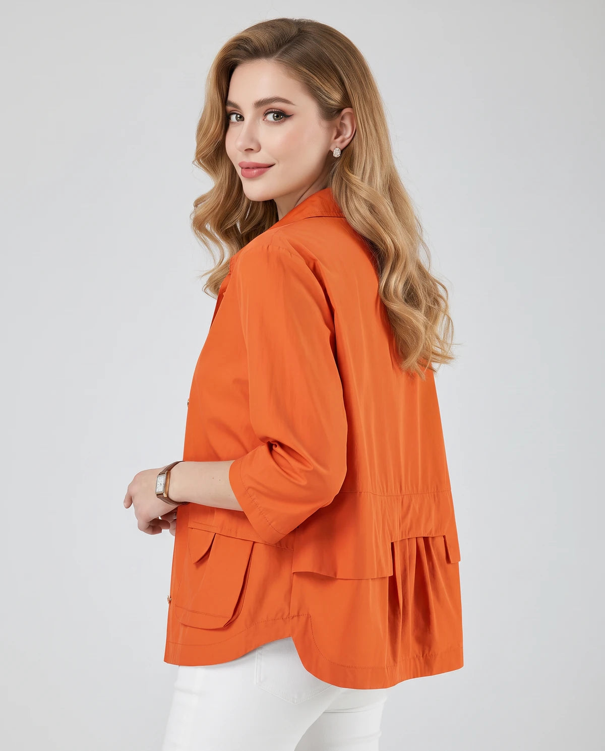 Bevelle Jackets — Coral | SKU: RB-d15e67-coral-XS,RB-d15e67-coral-S,RB-d15e67-coral-M,RB-d15e67-coral-L,RB-d15e67-coral-XL,RB-d15e67-coral-2XL