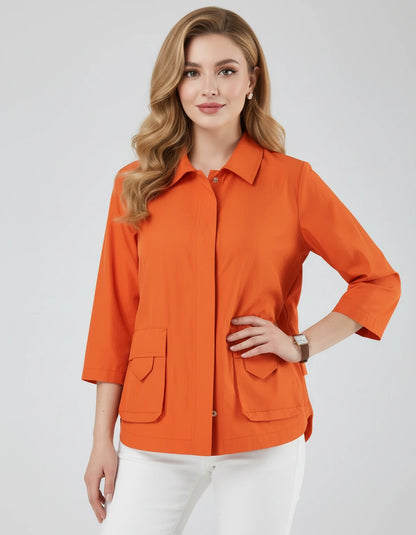 Bevelle Jackets — Coral | SKU: RB-d15e67-coral-XS,RB-d15e67-coral-S,RB-d15e67-coral-M,RB-d15e67-coral-L,RB-d15e67-coral-XL,RB-d15e67-coral-2XL