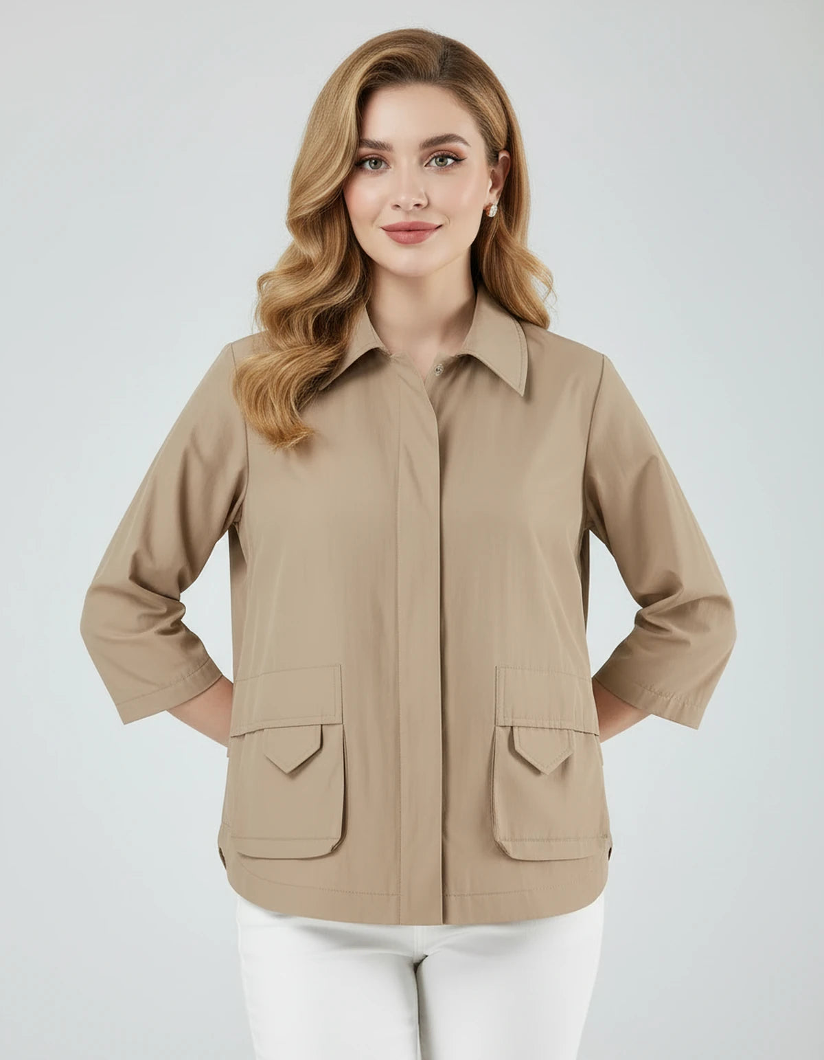Bevelle Jackets — Khaki | SKU: RB-d15e67-khaki-XS,RB-d15e67-khaki-S,RB-d15e67-khaki-M,RB-d15e67-khaki-L,RB-d15e67-khaki-XL,RB-d15e67-khaki-2XL