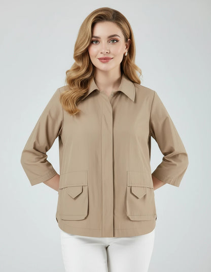 Bevelle Jackets — Khaki | SKU: RB-d15e67-khaki-XS,RB-d15e67-khaki-S,RB-d15e67-khaki-M,RB-d15e67-khaki-L,RB-d15e67-khaki-XL,RB-d15e67-khaki-2XL