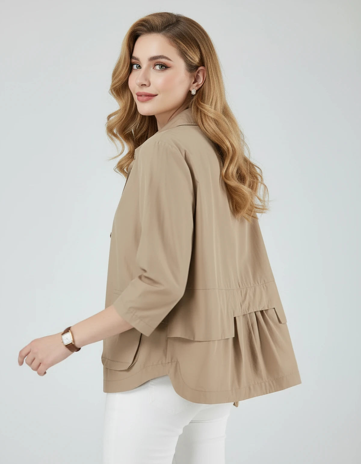 Bevelle Jackets — Khaki | SKU: RB-d15e67-khaki-XS,RB-d15e67-khaki-S,RB-d15e67-khaki-M,RB-d15e67-khaki-L,RB-d15e67-khaki-XL,RB-d15e67-khaki-2XL