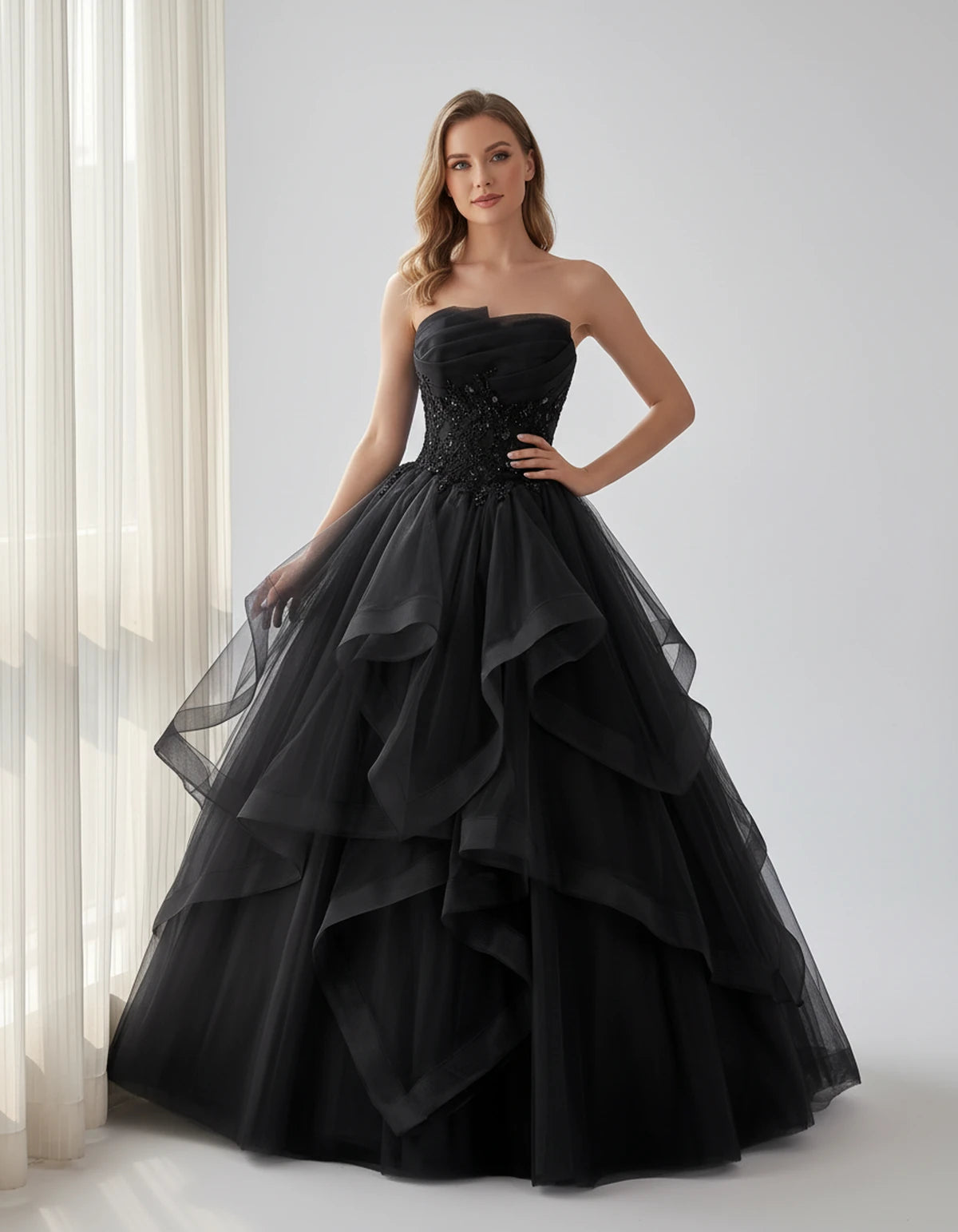 Bexley Maxi Dresses — Black | SKU: RB-f8f95a-black-2,RB-f8f95a-black-4,RB-f8f95a-black-6,RB-f8f95a-black-8,RB-f8f95a-black-10,RB-f8f95a-black-12,RB-f8f95a-black-14,RB-f8f95a-black-14W,RB-f8f95a-black-16,RB-f8f95a-black-16W,RB-f8f95a-black-18W