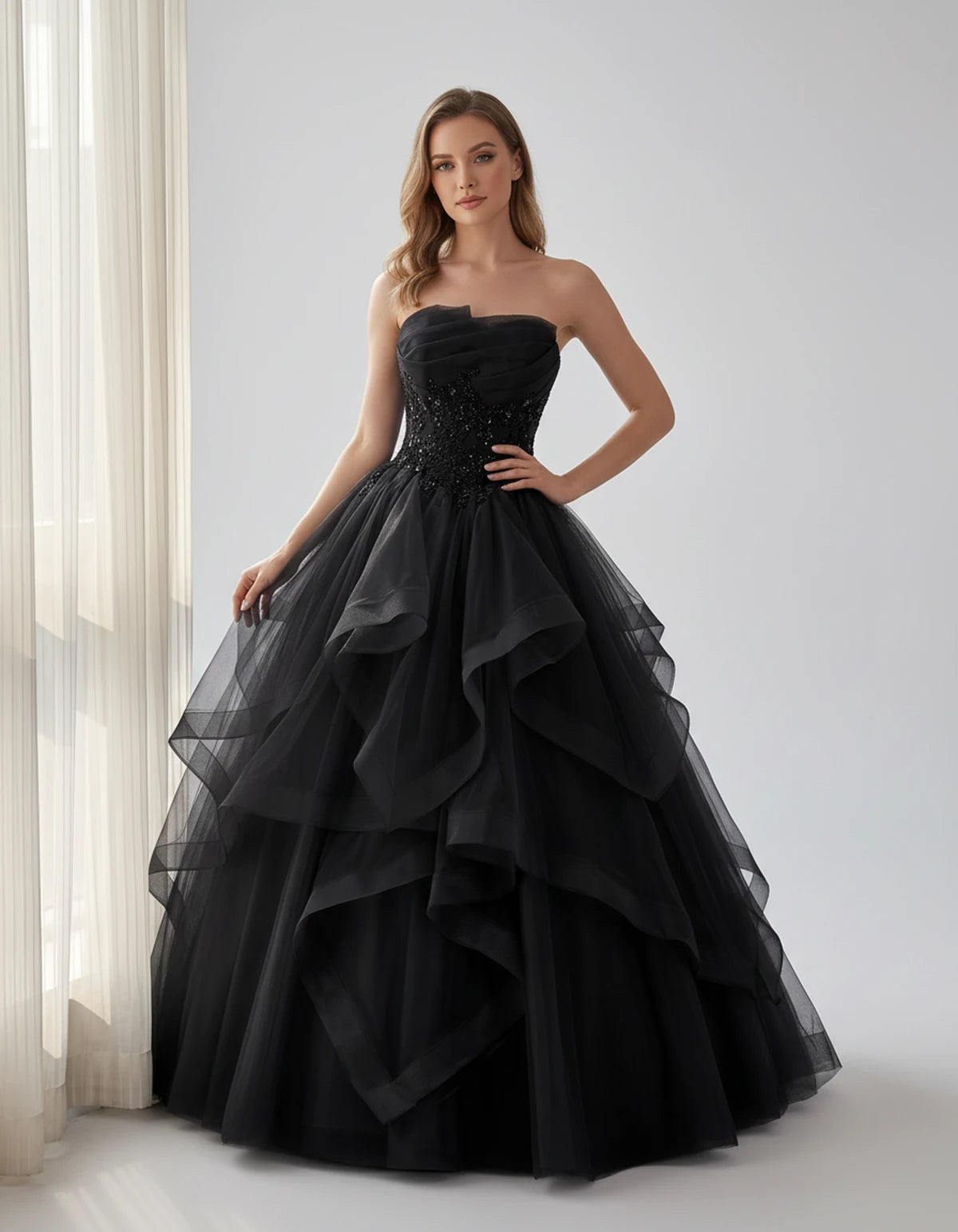 Bexley Maxi Dresses — Black | SKU: RB-f8f95a-black-2,RB-f8f95a-black-4,RB-f8f95a-black-6,RB-f8f95a-black-8,RB-f8f95a-black-10,RB-f8f95a-black-12,RB-f8f95a-black-14,RB-f8f95a-black-14W,RB-f8f95a-black-16,RB-f8f95a-black-16W,RB-f8f95a-black-18W