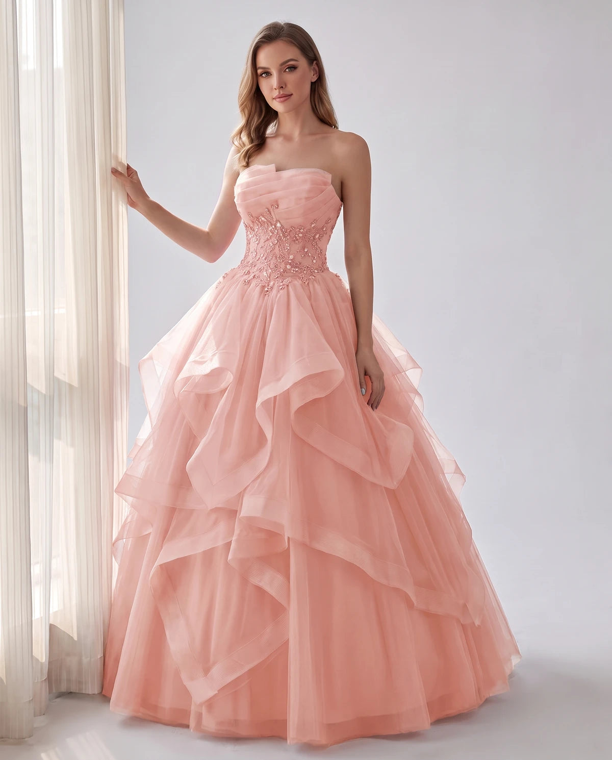 Bexley Maxi Dresses — Nude Pink