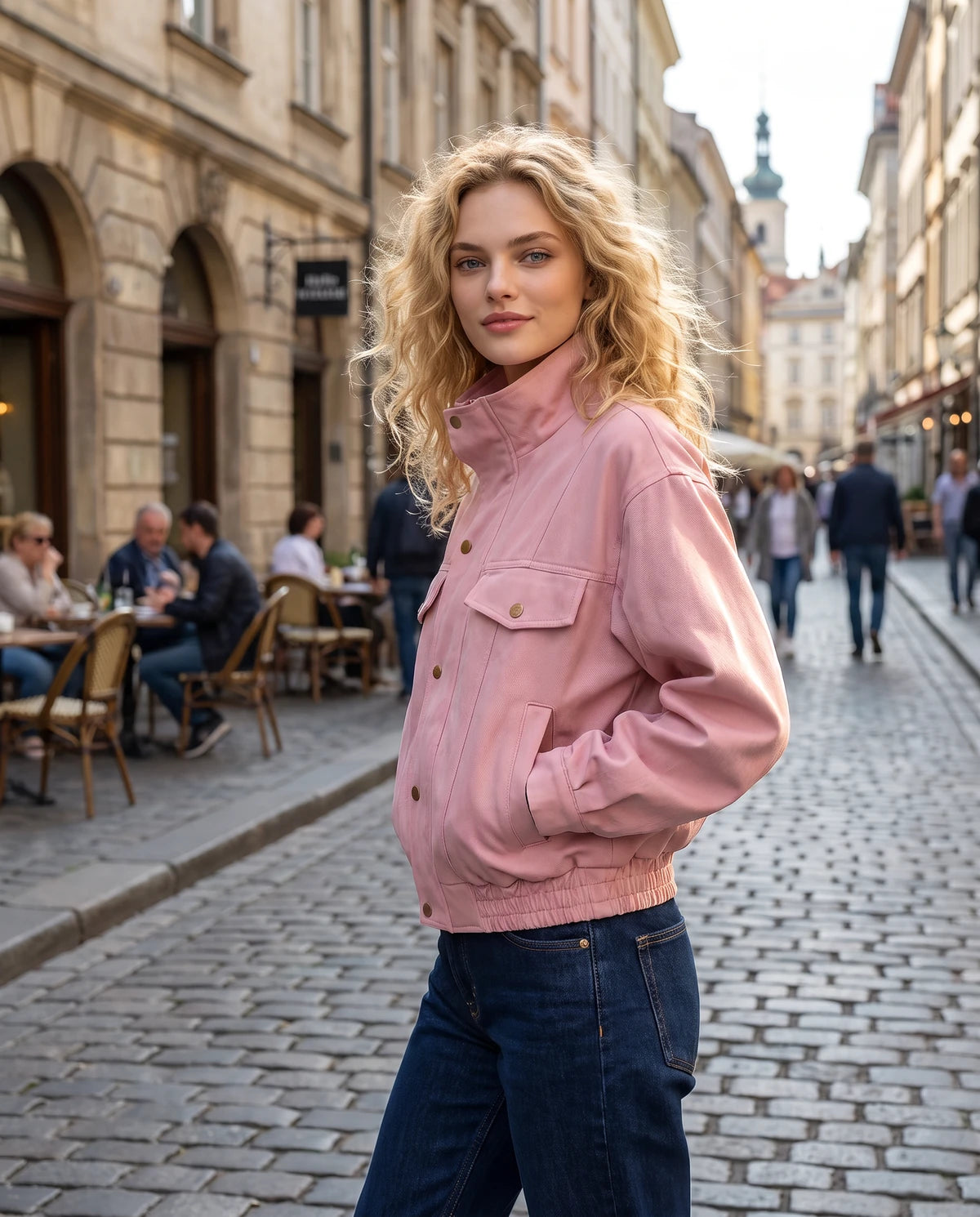 Bijou Jackets — Pink | SKU: RB-1fc8d7-pink-XS,RB-1fc8d7-pink-S,RB-1fc8d7-pink-M,RB-1fc8d7-pink-L,RB-1fc8d7-pink-XL,RB-1fc8d7-pink-2XL