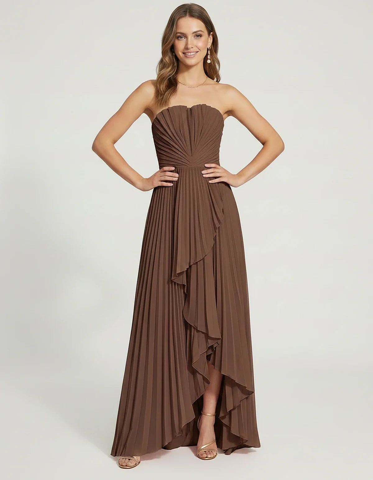 Black,burgundy,orange,olive,pink,dusty Blue,pink,navy,blue,blush,sage,red,lavender,beige,light Blue,teal,brown Satin Mermaid | SKU: LM-483920174625381-BROWN-L,LM-483920174625381-BROWN-M,LM-483920174625381-BROWN-S,LM-483920174625381-BROWN-XL,LM-483920174625381-BROWN-XS